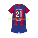 Maillot/Tenue FC Barcelone Frenkie de Jong 21 Enfant Domicile 2023/2024